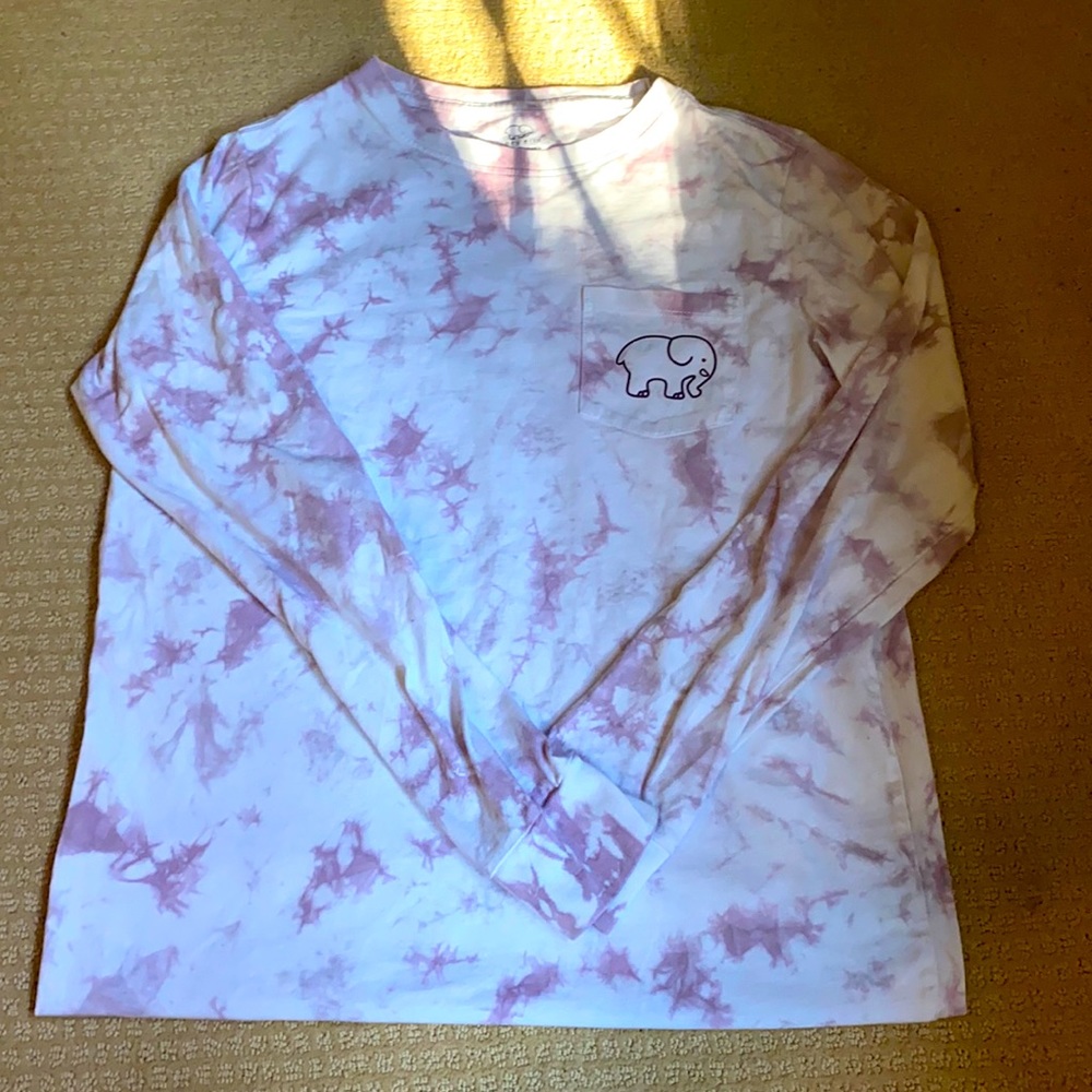 Ivory Ella Purple Tie Dye Longsleeve tee
